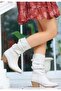 Yior Beige Leather Heeled Boots - 2