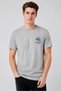 Men 2 Pieces Crew Neck Short Sleeve Brand Logo T-Shirt, Multicolor