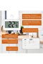 Two mini digital thermometers, freezer thermometer, refrigerator digital thermometer, battery-free. - 2