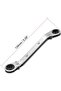 Reversible ratchet wrench, 10mm x 12mm offset double socket, Cr-V - 5