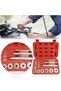 17-piece aluminum alloy bearing seat and seal installation tool set, wheel axle bushing removal tool kit, automotive repair. - 4