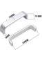 (64 mm), 10 mini aluminum kitchen cabinet door handles, suitable for cabinet drawers and bedroom furniture pulls. - 2