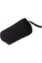 Premium PU leather hair dryer storage box with internal dividers, safe and portable, specially designed for women's travel hair dryers (black). - 4