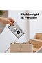 4K Ultra HD CCD digital camera - Mini compact point-and-shoot for beginner students, home photography, user-friendly, portable travel camera (white) - 2