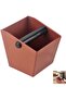 1-Piece, Espresso Grounds Bucket, Coffee Grounds Container, Tapping Box, Coffee Bars, Offices, Kitchens, Caramel Color, 11.8 x 11.2 cm