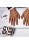 Nail and Pedicure Set (6 pieces): Stainless steel scissors, tweezers, nail file, angled pliers, knurled nail clippers, nail clipper set box - 5