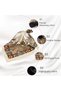 4-piece women's silk headscarf, satin hair scarf, large square scarf, silk neck scarf/shawl (90×90cm) - 3