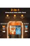 3-in-1 portable travel espresso machine, battery and USB powered for capsules and grounds (Black) - 4