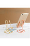 Phone and tablet stand, metal phone holder, decorative base, metal card holder, desk decoration, phone stand, reading display stand, gray - 3