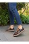 Coffee Floater Leather Women's Casual Sportswear - 4