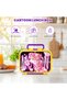 Kids Unicorn Divided Lunch Box 550ml, Handheld Leak‑Proof Sealed BPA‑Free Lunch Container, Portable Food Box for Girls School Picnic Outdoor - 2