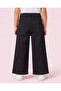 Girls Black Studded Wide Leg Jeans - 4