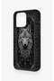 iPhone 15 Pro Max Compatible Ethnic Wolf Pattern Silicone Case - 4