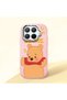 Mi 15t Pro Compatible Case Camera Protective Pink Silicone Couple Phone Case Bear Patterned