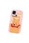 Redmi 10C Compatible Case Camera Protector Pink Silicone Couple Phone Case with Bear Pattern - 3