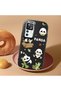 Redmi K50 Ultra Compatible Case Camera Protector Black Silicone Couple Phone Case Panda Pattern - 2