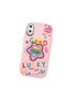 iPhone XS Max Compatible Case Camera Protector Pink Silicone Couple Phone Case Heart Pattern - 3