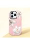 Realme Note 60 Compatible Case Camera Protector Pink Silicone Couple Phone Case with Floral Pattern