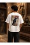 Unisex Oversize Raven Printed Premium Cotton T-Shirt – Vintage Artistic Back Print Streetwear Casual T-Shirt