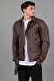 Kuzey Belted Faux Leather Jacket BL 1261_50268-1 - 3