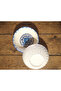 Kase Sunum Makarna& Salata Diet Round Plate 19 cm 2 Pieces Tile Pattern - 4