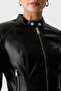 Marlene Regular Fit High Collar Leather Jacket W6Yl25W2914 Women's Leather Jacket W6Yl25 W2914 Jblk - 4