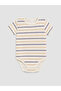 Ecru crew neck baby boy snap-on bodysuit 2-pack - 2