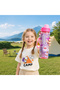 Space Rabbit Cartoon PC Kids Water Bottle with Carry Lanyard, Shatter‑Resistant Direct‑Drink Cup 650ML for Girls School Outdoor Sports - 4