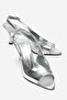 Women's Pointed Toe Open Medium Size 8 cm Heeled Shoes Nicola - 4