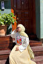 Faya Girls X Croissant Printed White Oversize Blouse