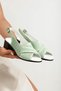 Genuine leather women's daily heeled sandals dd0173 - 2