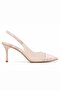 Aura Women's Transparent Open Back Pointed Toe Women's Heeled Shoes 9cm - 5