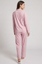 Printed Lapel Collar Pyjama Set - 3
