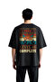 Men's Oversize Game-Themed Printed T-Shirt Level Complete Retro Nostalgia Relaxed Fit Casual Modern