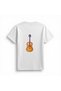 Women's Music Themed Guitar Printed Relaxed Fit Short Sleeve T-Shirt Floral Motif Casual Modern Stylish Elegant - 2