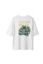 Women's Oversize Graphic Printed T-Shirt Futuristic Car Themed Casual Relaxed Fit 100% Cotton Modern - 2