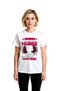 Women's Nurse Printed Short Sleeve T-Shirt with Drug-Free Warning Message Relaxed Fit Casual Wear Modern Stylish