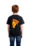 Children's T-Shirt Pizza Slice Printed Round Neck Short Sleeve 100% Cotton Relaxed Fit Casual Wear Modern