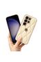 Samsung Galaxy S26 Ultra Compatible Case Camellia Leather Case Beige - 3
