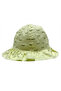 Cotton Baby Bucket Hat - Eye Patterned Ruffle Beach Sun Hat - 4
