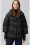 Siyah Oversize Puffer Mont