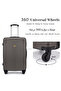 4-Piece ABS Hard Shell Luggage Set for Family, 20/24/28/32 Inch, TSA-Approved Lock, 360° Silent Spinner Wheels, 3-Level Adjustable Handle, Unisex for Men Women - 6