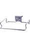 Three-piece wall-mounted storage rack set in stainless steel - 2