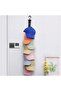 Two-piece hat rack with 8 clips, black - 3