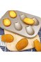 Cake mold set (2 pieces), carbon steel non-stick coating, gold. - 5