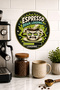 Espresso Brain Loading Cartoon Mug Round Mdf Table Coffee