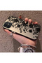iPhone 12 Mini Compatible Elegant Black Lace Flower Pattern Case, High Quality Matte Phone Case