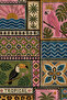 Bohemian Patchwork Palm Sun and Wave Pattern 70X150 Beach Towel - Digital Printed Bath Towel - 2