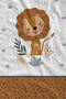 Romantic Rabbit Floral Border Pastel Fairy Tale Patterned 70X150 Beach Towel - Cotton Bath Towel - 3
