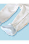 Baby Boys White and Blue Printed Sleepsuit - 4